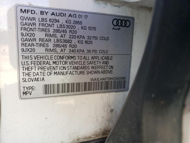 WA1LHAF70HD043199 Audi Q7 Premium Plus