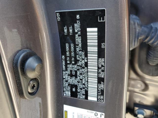 JTJHZKFA6N2037809 Lexus Rx 350 L