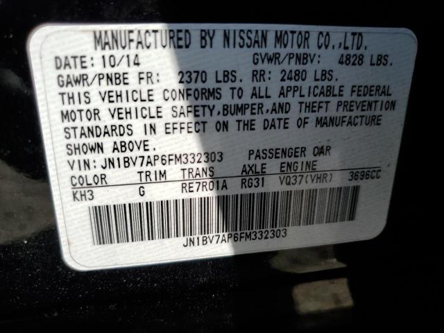 JN1BV7AP6FM332303 Infiniti Q50 BASE