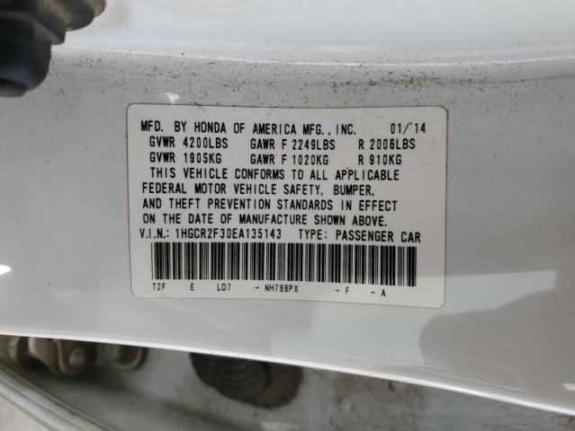 1HGCR2F30EA135143 Honda ACCORD LX