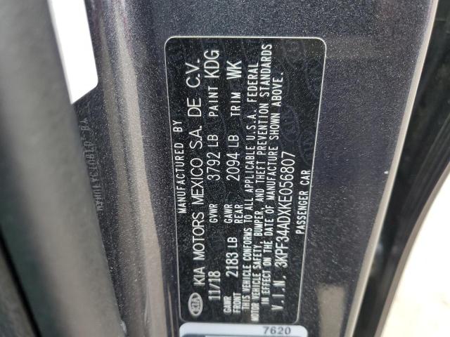 3KPF34ADXKE056807 KIA Forte Gt Line