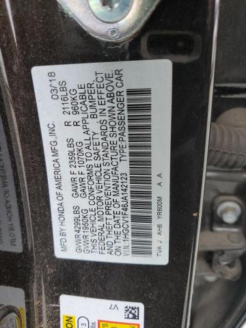 1HGCV1F46JA142123 Honda ACCORD EX