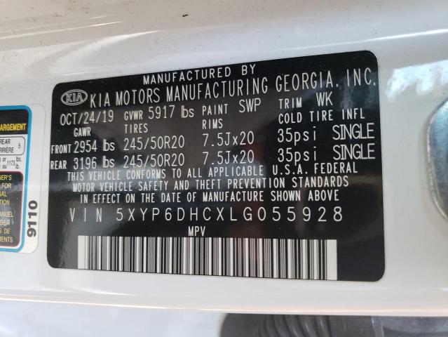 5XYP6DHCXLG055928 KIA Telluride S