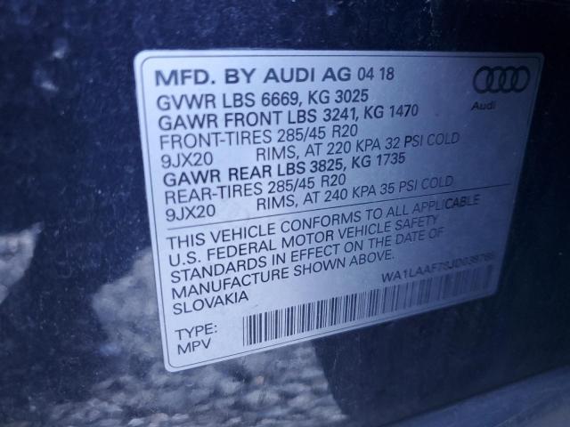 WA1LAAF78JD039766 Audi Q7 Premium Plus
