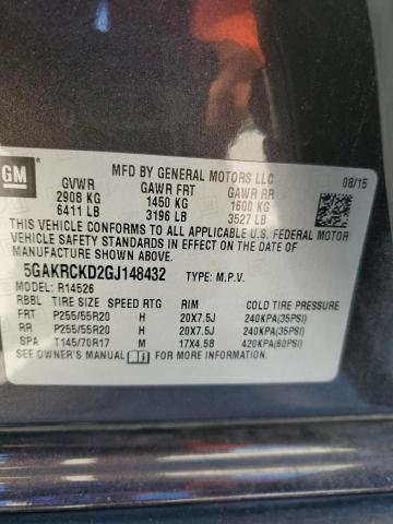 5GAKRCKD2GJ148432 Buick Enclave