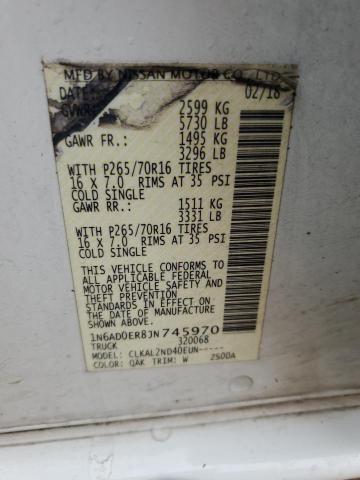 1N6AD0ER8JN745970 Nissan FRONTIER S
