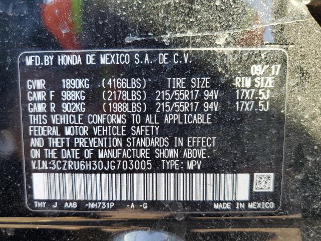 3CZRU6H30JG703005 Honda HR-V LX