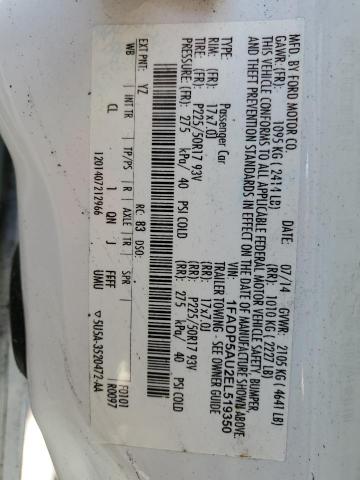 1FADP5AU2EL519350 Ford C-MAX SE
