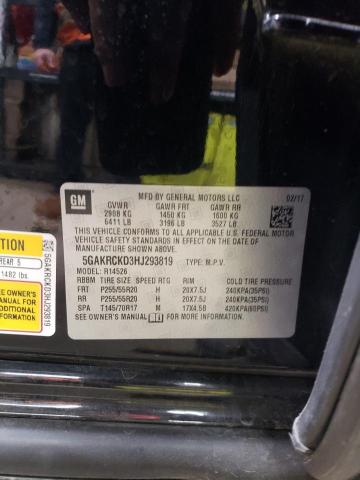 5GAKRCKD3HJ293819 Buick Enclave