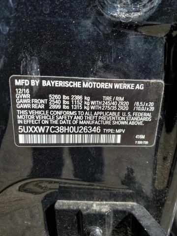 5UXXW7C38H0U26346 BMW X4 Xdrivem40i