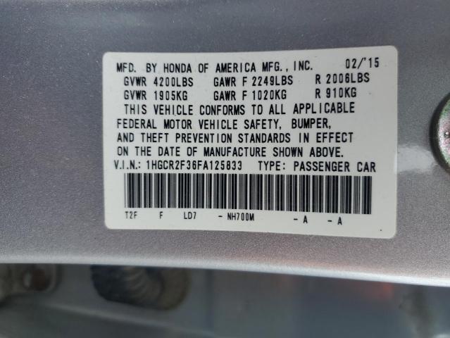 1HGCR2F36FA125833 Honda ACCORD LX