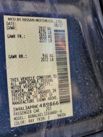 1N4AL3AP4HC489866 Nissan ALTIMA 2.5
