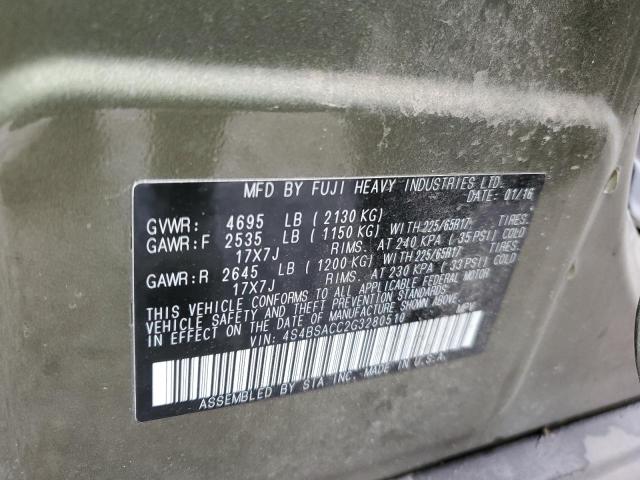 4S4BSACC2G3280510 Subaru Outback 2.5i Premium