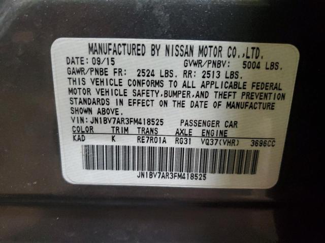 JN1BV7AR3FM418525 Infiniti Q50 BASE
