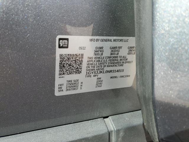 1GYS3JKL0NR314015 Cadillac Escalade Esv Luxury