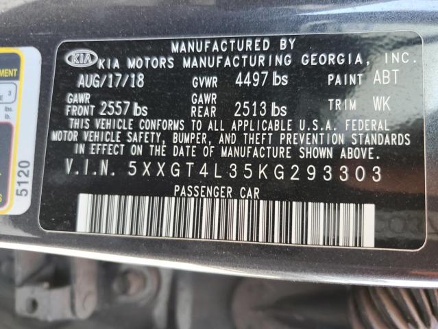 5XXGT4L35KG293303 KIA Optima Lx