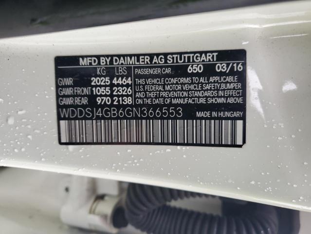 WDDSJ4GB6GN366553 Mercedes-Benz CLA 250 4MATIC