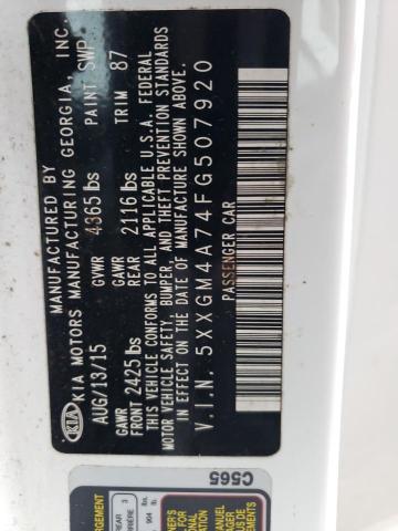 5XXGM4A74FG507920 KIA Optima Lx