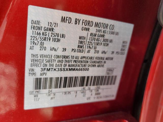 3FMTK3SSXMMA66500 Ford Mustang Mach-e Premium