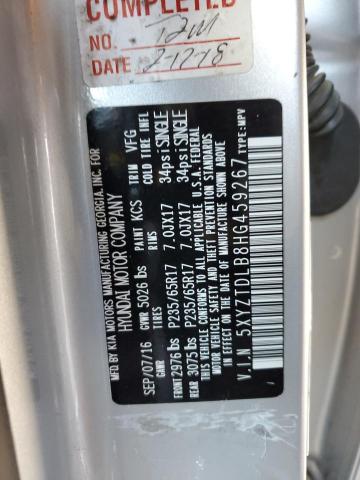 5XYZTDLB8HG459267 Hyundai SANTA FE SPORT