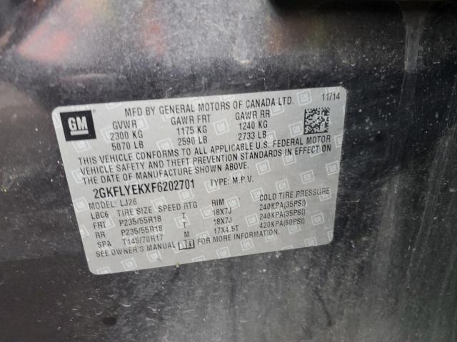 2GKFLYEKXF6202701 GMC Terrain Slt