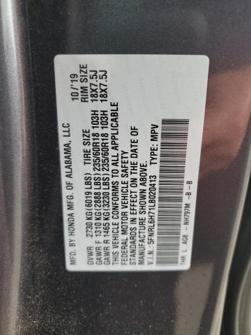 5FNRL6H71LB020413 Honda ODYSSEY EXL
