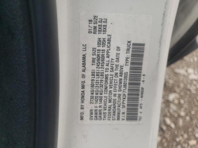 5FPYK3F71JB013935 Honda Ridgeline Rtl
