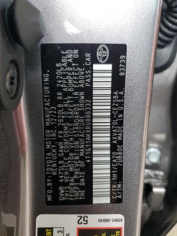 4T1G11AKXRU886332 Toyota Camry Se N