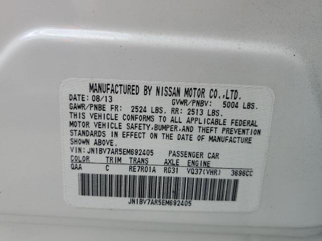 JN1BV7AR5EM692405 Infiniti Q50 BASE