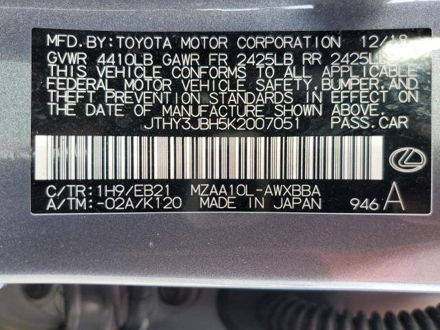 JTHY3JBH5K2007051 Lexus UX 200