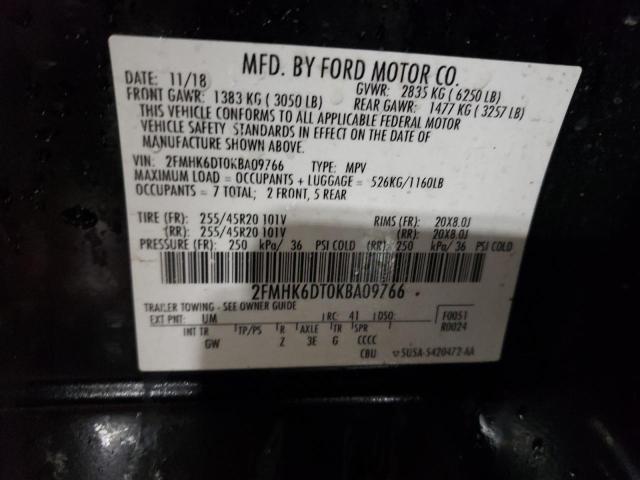 2FMHK6DT0KBA09766 Ford Flex Limited