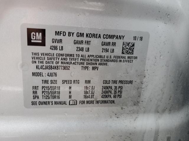 KL4CJASB4KB773652 Buick Encore Preferred