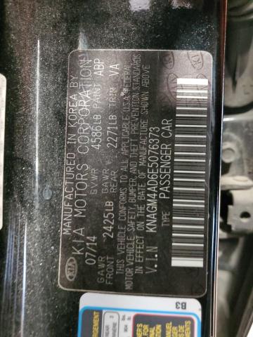 KNAGM4AD6E5076373 KIA OPTIMA HYBRID