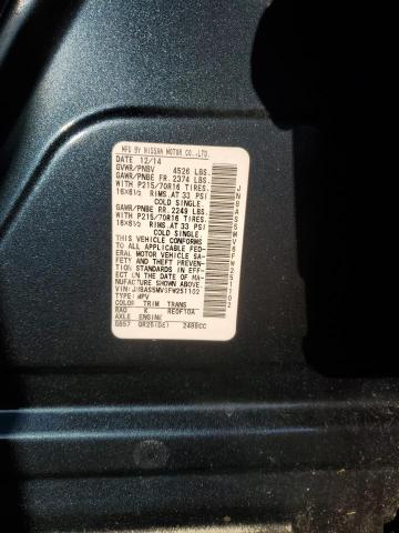 JN8AS5MV6FW251102 Nissan Rogue Select S