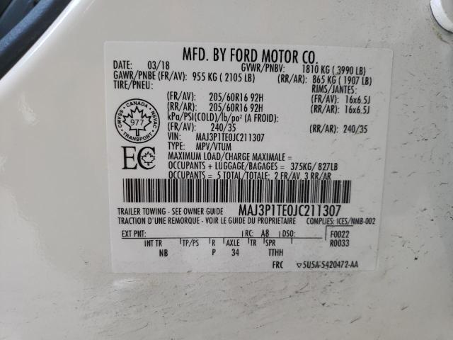 MAJ3P1TE0JC211307 Ford Ecosport Se