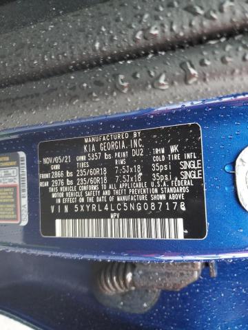 5XYRL4LC5NG087178 KIA SORENTO S