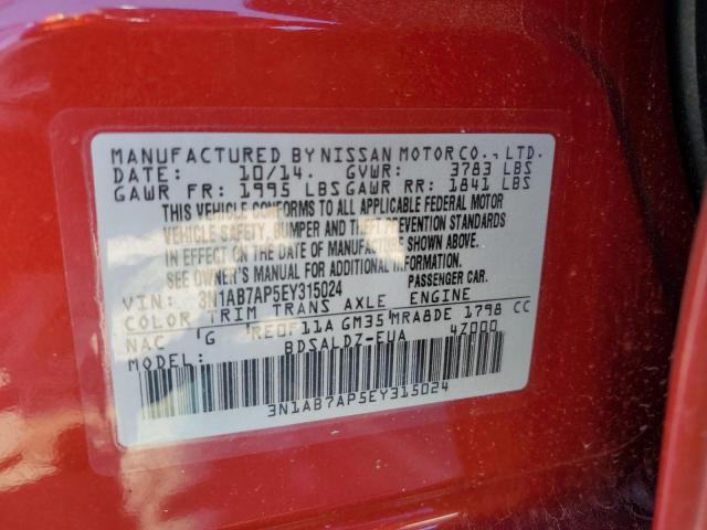 3N1AB7AP5EY315024 Nissan SENTRA S