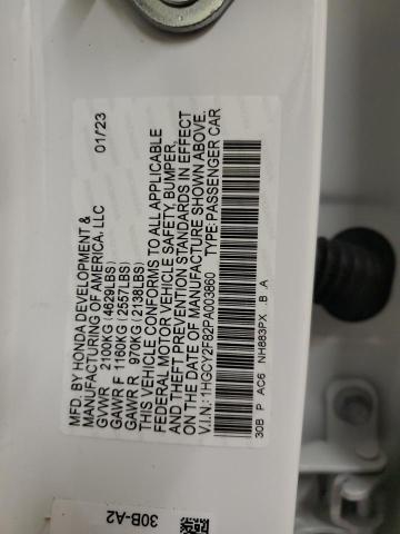 1HGCY2F82PA003860 Honda Accord Touring Hybrid