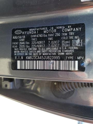 KM8J3CA45JU823995 Hyundai TUCSON SEL