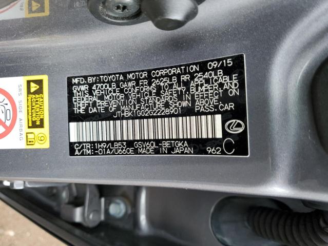 JTHBK1GG2G2228901 Lexus ES 350
