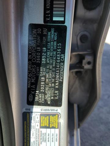 KNADM4A34F6483615 KIA RIO LX
