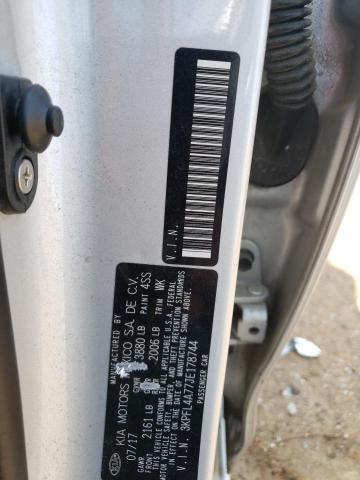 3KPFL4A77JE178744 KIA FORTE LX