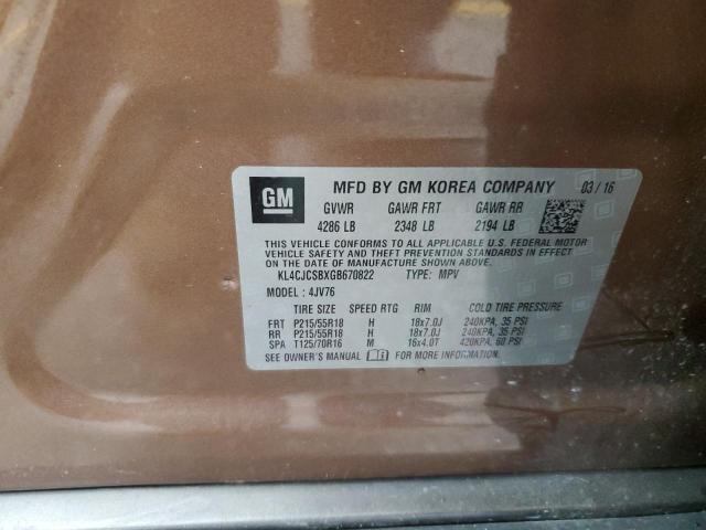 KL4CJCSBXGB670822 Buick Encore