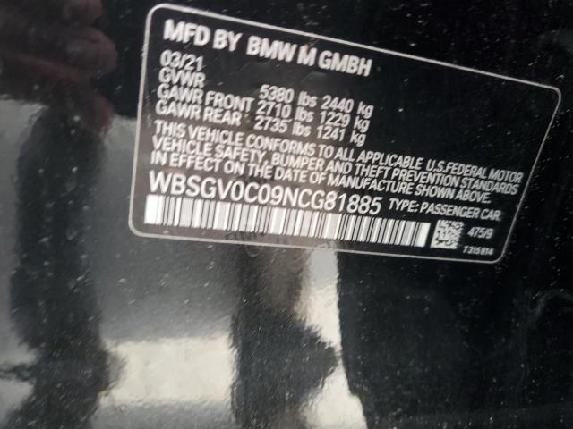 WBSGV0C09NCG81885 BMW M8