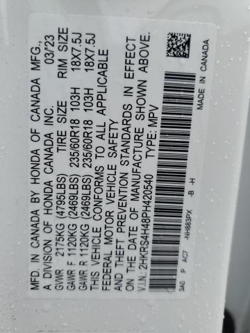 2HKRS4H48PH420540 Honda CR-V EX