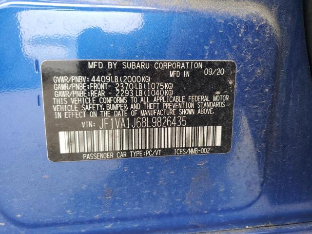 JF1VA1J68L9826435 Subaru Wrx Limited