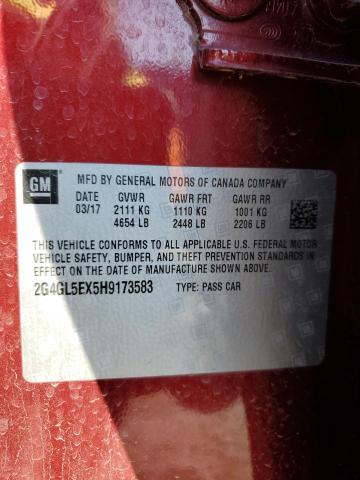 2G4GL5EX5H9173583 Buick Regal Sport Touring