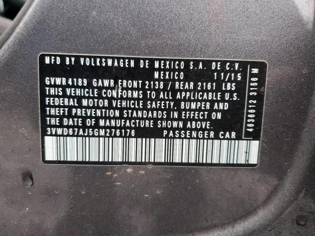 3VWD67AJ5GM276176 Volkswagen JETTA SE