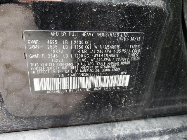 4S4BSBNC8G3238801 Subaru Outback 2.5i Limited