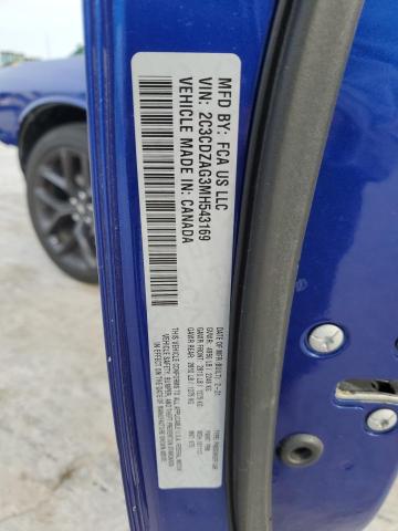 2C3CDZAG3MH543169 Dodge Challenger Sxt